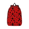 thumbnail image 2 of Rocae Ladybug Pattern for Durable Canvas Backpack Leisure Large Bag Travel Rucksack Multi-function Backpack Small, 2 of 8