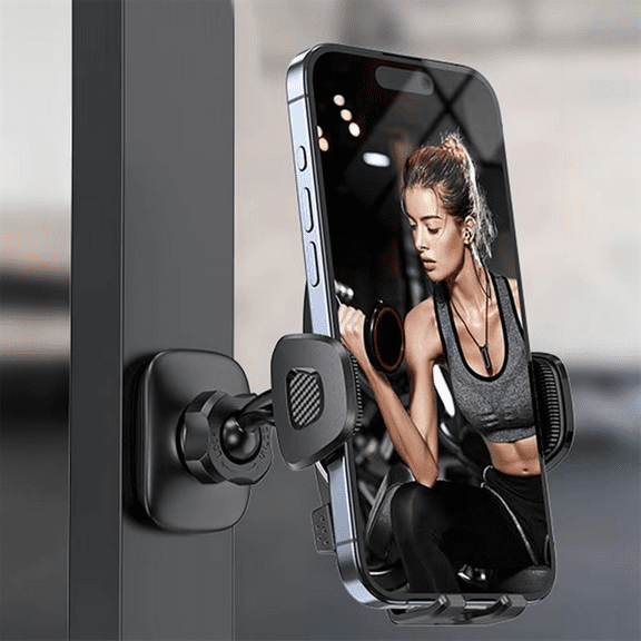 Gym Magnet Phone Holder Heavy Duty Phone Stand Mount Fitness Accessory Magnet Base Cell Phone Clamp for Treadmill Gym