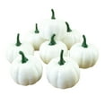 thumbnail image 4 of 16PCS Harvest White Artificial Small Pumpkins Simulation Vegetables for Halloween Thanksgiving Home Kitchen Outdoor Embellishing, 4 of 5