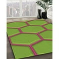 thumbnail image 2 of Ahgly Company Indoor Square Patterned Hummingbird Green Area Rugs, 3' Square, 2 of 6
