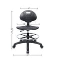 thumbnail image 6 of CHAIR MASTER-Black Polyurethane Medium Desk Chair-Seat Height 18"-26", 6 of 7