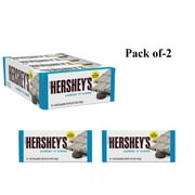 Pack Of 2 HERSHEY'S Cookies 'n' Creme Candy Bars | 1.55 Oz Per Pack | Crown Craze