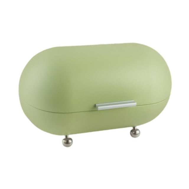 veasfak Bread Food Storage Box Counter Bread Box Bread Storage Container Metal Bread Box green