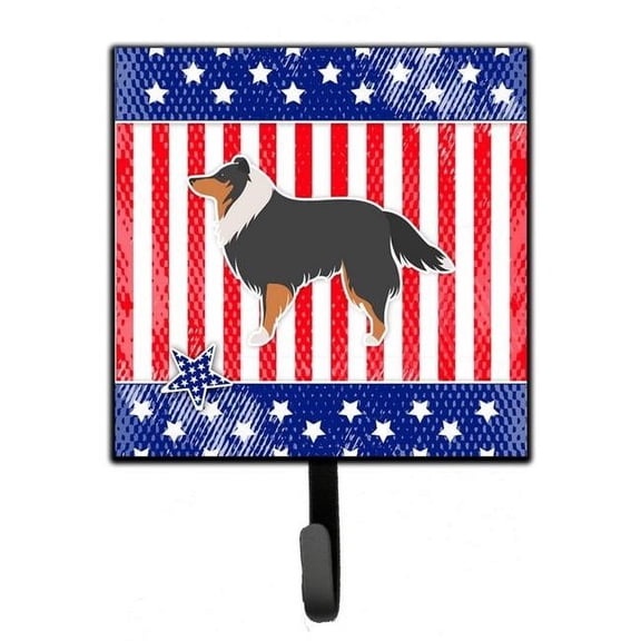Carolines Treasures BB3330SH4 USA Patriotic Sheltie & Shetland Sheepdog Leash or Key Holder