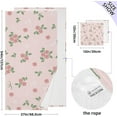 thumbnail image 3 of Rose Pink Cotton Towel Set 2 Piece, 1 Bath Towels 1 Washcloth, Soft Fast Dry Super Absorbent Face Hand Towel for Bathroom Hotel Gym Spa and Beach, 3 of 7