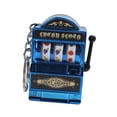 thumbnail image 1 of lionlar Mini Slot Machine Keychain Creative Souvenirs Keyring for Men Children Women Blue, 1 of 9