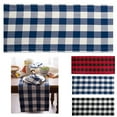 thumbnail image 2 of Coofit Table Runner Fashion Plaid Pattern Simple Party Table Runner Dinner Table Runner, 2 of 8