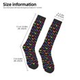thumbnail image 2 of Honeii Rainbow Butterfly Print Long Socks,Novelty Design Socks Gift for Men and Women,Crew Socks,Calf Socks, 2 of 6