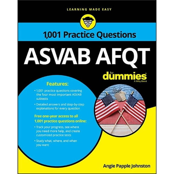 ASVAB Afqt: 1,001 Practice Questions for Dummies, (Paperback)
