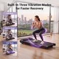 thumbnail image 3 of ROBORE 2 in 1 Treadmill with Vibration Plate, Under Desk Treadmill Walking Pad for Home, 3.0 HP Portable Treadmill with Remote Control & LED Display, 300lbs Capacity, 3 of 11