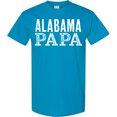 thumbnail image 3 of Inktastic Alabama Papa Distressed White Text T-Shirt, 3 of 5