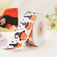 thumbnail image 2 of BNNG Halloween Pumpkin Ribbons for Gift Wrapping, 1.06" Width Halloween Satin Ribbons Orange Black Craft Ribbon Ghost Spider Web Ribbons for Crafting Halloween Decorations Supplies, 2 of 3