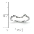 thumbnail image 2 of Solid 14k White Gold Wedding Band Ring Size 5 (.095 cttw.), 2 of 3