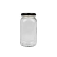 thumbnail image 1 of Frascos de Vidrio Organiseiton 24 pz Tapa de Rosca Negra 500 ml, 1 of 3