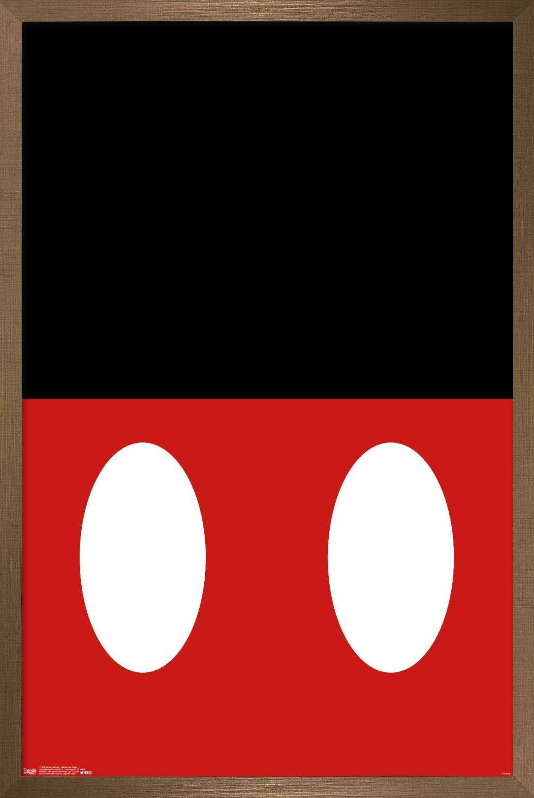 Disney Mickey Mouse - Minimalist Pants Wall Poster, 14.725" x 22.375