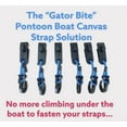 thumbnail image 4 of Pontoon Boat Solutions ULTIMATE Pontoon Boat Canvas Solution 18’-22’ wih 6” Rise with 18 Gator Bites, 4 of 11
