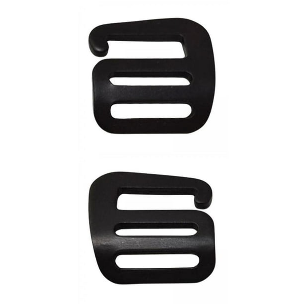 Hebilla de correa ,Mochila con hebilla para exteriores con 25 mm,Correa de campin supervivencia al aire libre,Equipo bushcraft Aleación de aluminio Negro Sunnimix Hebilla de correa de gancho G