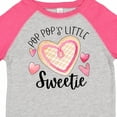 thumbnail image 4 of Inktastic Pop Pop's Little Sweetie with Pink Heart Cookie Boys or Girls Toddler T-Shirt, 4 of 5