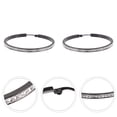 thumbnail image 4 of 1 Paire de Boucles d'Oreilles en Acier Titane Mode Femmes Boucles d'Oreilles Strass, 4 of 5