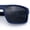 Matte Navy Frame - Black Lens, variant on SA106 Mens Polarized Flat Top Square Sunglasses Matte Finish Rectangular UV400 Anti Glare Driving Matte Tortoise Frame - Black Lens