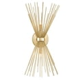 thumbnail image 1 of CWI Lighting Savannah 2-Light Wall Sconce Gold Leaf Finish Metal Indoor, 1 of 4