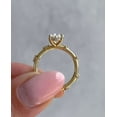 thumbnail image 5 of vylahjewellery Hidden Halo Wedding Ring Oval Cut Moissanite Engagement Ring Proposal Ring 18K Yellow Gold Bridal Ring Unique Anniversary Ring for Her, 5 of 8