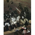 thumbnail image 2 of Sargent, John Singer 15x18 Black Ornate Wood Framed with Double Matting Museum Art Print Titled - Rehearsal of Pas de Loup Orchestra at Cirque dHiver, 2 of 4