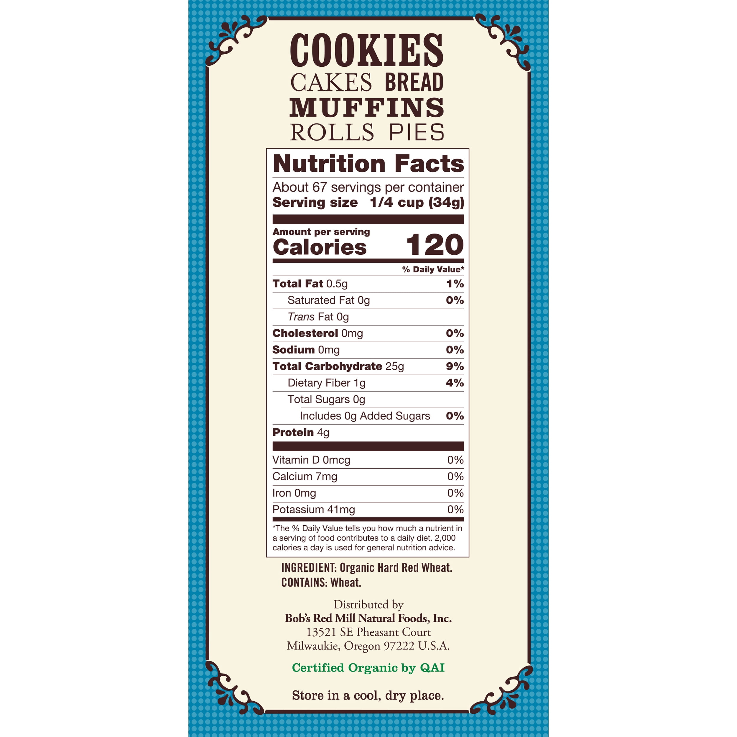 Bob's Red Mill Organic Unbleached White All-Purpose Flour, 5 lbs