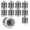 thumbnail image 1 of 10x Socket Adapter - 10x E40 To E27 Socket Converter - E27 Base Lamp Holder Adapter For Halogen Led-Yvan, 1 of 5