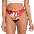 thumbnail image 1 of Fotbe Sushi Tanga Sin Costuras para Mujer con Estampado – Panties Invisibles, Transpirables y Cómodos para Uso Diario-Small, 1 of 6