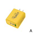 thumbnail image 3 of Lttoisl Universal 65W USB-C PD Wall Charger with Quick Charge 3.0, Triple-Port USB Adapter, Fast Power Delivery for iPhone, Android & Tablets, Compact Travel Design, 3 of 8