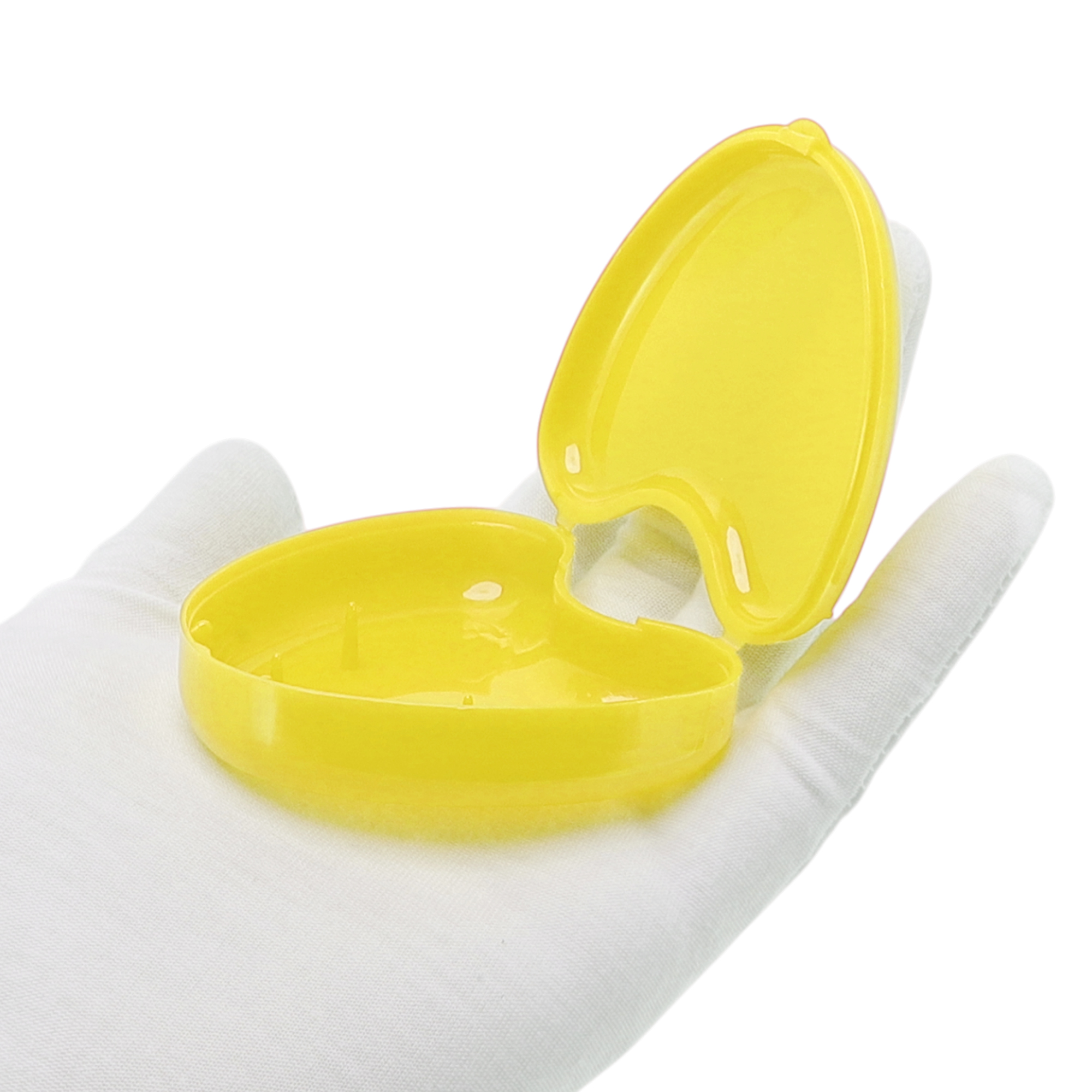 Unique Bargains Heart Braces Box 1 Pc Yellow