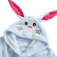 thumbnail image 5 of Animal Hooded Baby Towel Washcloth, Toddler Premium Cotton Absorbent Bathrobe - for Girls Boys 1-6Y (Rabbit), 5 of 7