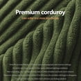 thumbnail image 4 of Dekaisok 105" Boneless Modular Sectional Sofa, Oversized L-Shaped Cloud Couch, No Assembly Required, Deep Seat Corduroy Living Room Sofa, Green (Right Facing Chaise), 4 of 9