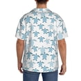 thumbnail image 5 of Lafuoo Hand Drawn Turtle Pattern Men's Cuban Collar Short Sleeve Shirt, Button-Down Resort Beach Pocket Shirt-3X-Large, 5 of 7