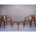 thumbnail image 2 of Siesta Dejavu Polycarbonate Arm Chair Transparent Amber Set of 4, 2 of 6