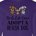 thumbnail image 4 of Inktastic Adopt a Rescue Dog Pet Long Sleeve T-Shirt, 4 of 5