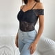 thumbnail image 5 of Body moldeador de encaje para mujer, mono con tirantes, ropa moldeadora para mujer, 5 of 9
