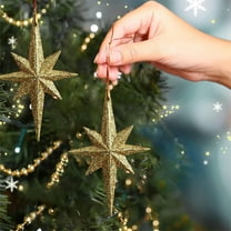 Christmas Hanging Ornaments 2Pcs, Tree Decoration Baubles for Holiday Party, Small Xmas Pendants for Indoor Christmas Decorations and Scene Arrangement(GD)