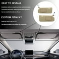 thumbnail image 3 of Driver And Passenger Side Sun Visor With Light With Makeup Mirror For Honda CRV 2017-2022, Replacement OEM 83280-TLA-A62; 83280-TLY-H11ZB-beige, 3 of 6