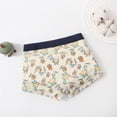 thumbnail image 4 of Favoffer Little Kid Boys Underwear Summer Turtle Dinosaur Print Comfortable Breathable Boxer Briefs Soft Skin-friendly Daily Home Casual Wear Sizes 6M-6Y, 4 of 7