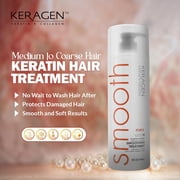 Keragen - Brazilian Smoothing Keratin Hair Treatment, Blowout Straightening System for Dry and Damaged Hair - Forte, Sulfate Free - Eliminates Curls and Frizz, Medium to Coarse Hair (32 Oz)