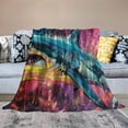 thumbnail image 2 of Orinice Shark Super Soft Blanket Soft Microfiber Blanket Cosy Fluffy Fuzzy Travel Blanket Nap Throws for Sofa Couch &amp; Bed Décor 40x50in, 2 of 6