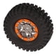 thumbnail image 4 of Neumático RC Goma Resistente al Desgaste Reemplazo Flexible Estable Neumático de Repuesto RC para SCX24 RC Accesorios para Coche Naranja Gris, 4 of 12