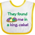 thumbnail image 3 of Inktastic They Found Me in a King Cake Boys or Girls Baby Bib, 3 of 4