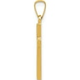 thumbnail image 3 of 14K Yellow Gold Diamond-Cut Small Hollow Cross Pendant (25 X 11) Made In United States xr234, 3 of 6