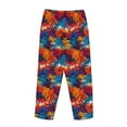 thumbnail image 5 of Xecao Colorful Hawaii Palms Women's Straight Lounge Pajama Pants: The Epitome of Relaxed Sleepwear, 5 of 9