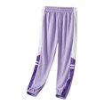 thumbnail image 5 of 12-13 Years Teen Girls Cargo Pants Baggy Y2K Kids High Waist Sweatpants Pockets Loose Fit Straight Wide Leg Casual Trousers, 5 of 9