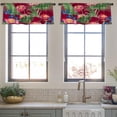 thumbnail image 3 of LALILO Kitchen Curtain Valance Banana And Fan Leaves Rod Pocket Window Curtain 52"x 18" Set of 2, 3 of 7