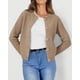 thumbnail image 3 of Cardigan de Mujer PRETTYGARDEN Camel de Punto con Botones XXL, 3 of 6
